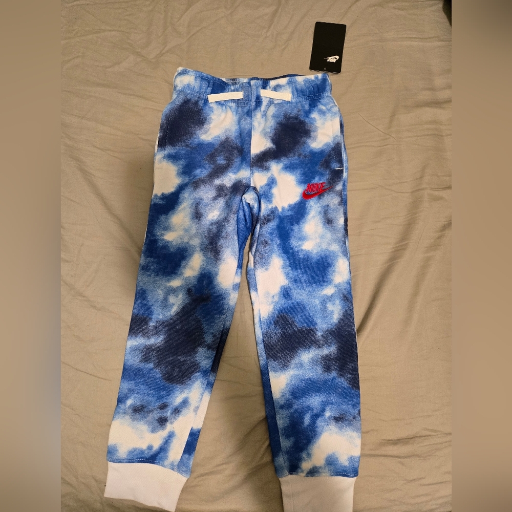 Nike Blue Tie-Dye Sweatpants